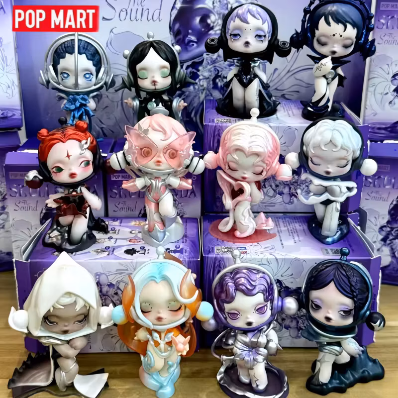 Pop Mart Skullpanda The Sound Series Blind Box Mystery Box Guess Bag Toys Doll Cute Anime Figure Desktop Ornaments Girl Gift