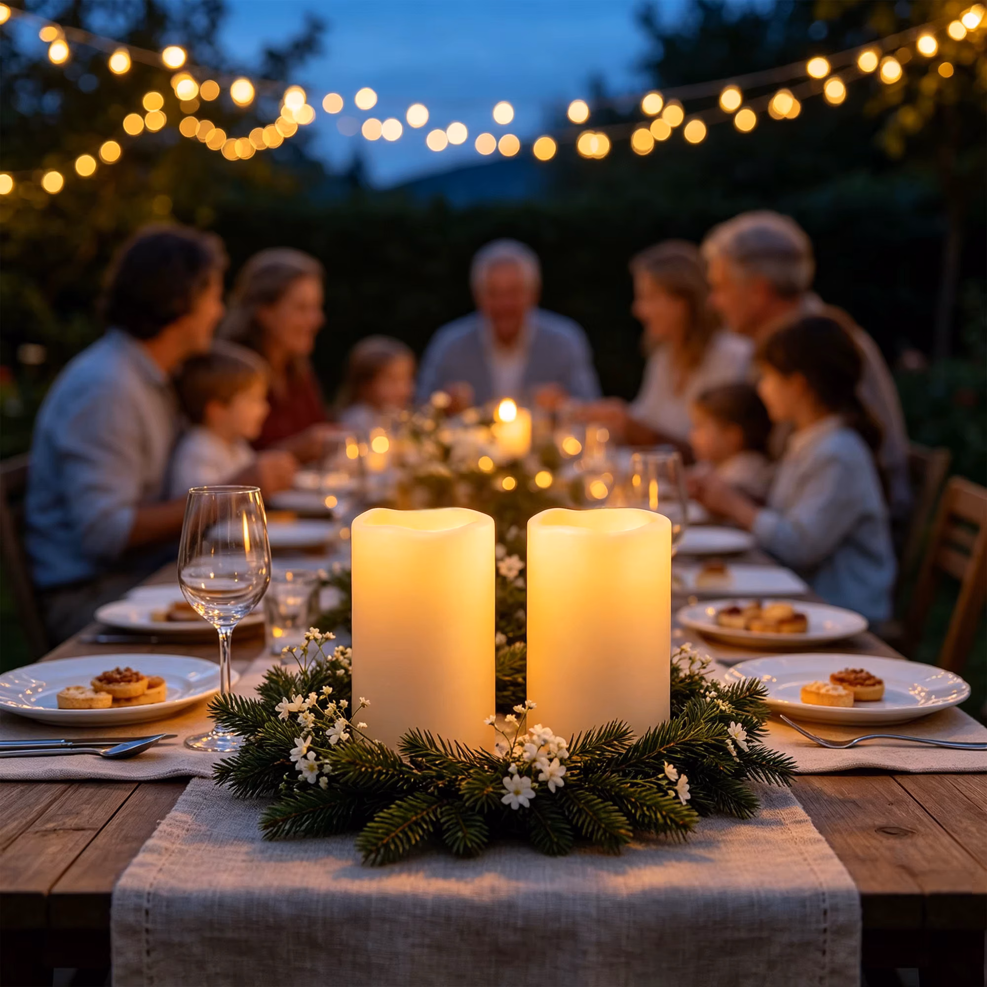 Flameless Led Pillar Candle Waterproof with Remote Timer, Battery Operated Outdoor Decor Flickering Warm Light Realistic Flameless Candle for Christmas Halloween Wedding Home Decoration Set of 2