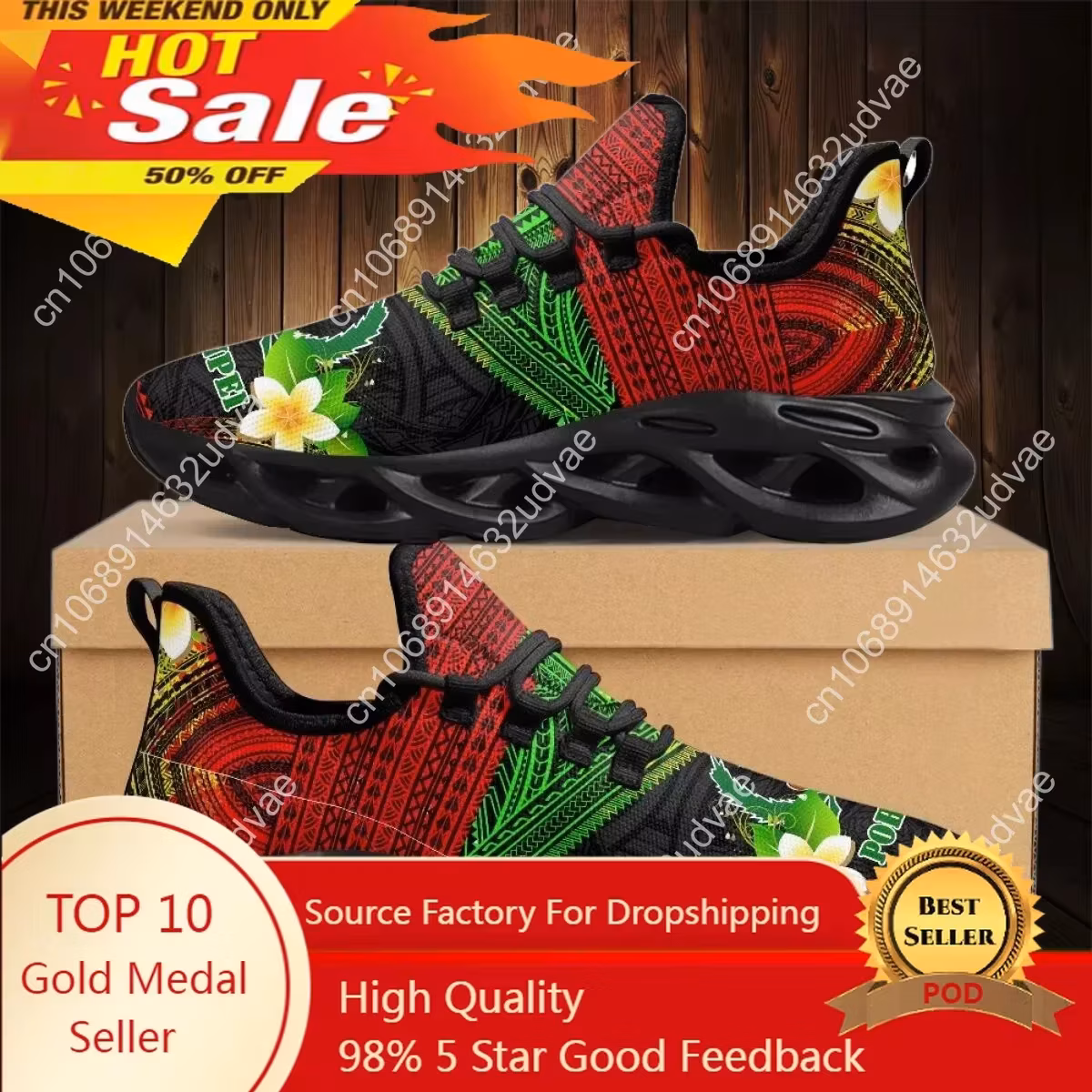 Polynesian Pohnpei Plumeria Design Ladies Cushion Mesh Shoes Summer Breathable Air Running Sneakers Casual Tennis