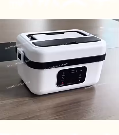 Rechargeable Heated Insulated Lunch Box, Water-Free & Plug-Free Portable Bento Box for Office Workers & Students
