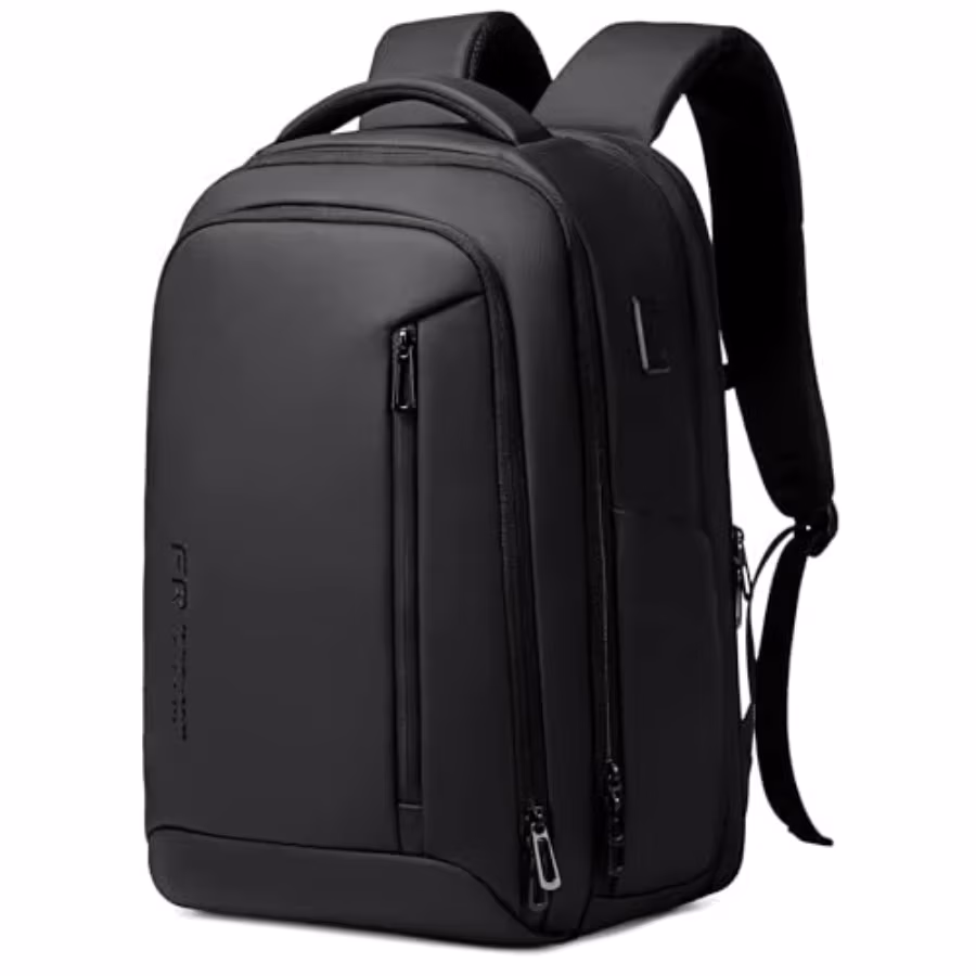 Business Travel Backpack for Men, Water Resistant 17 Inch Laptop Backpack with Usb Port, Black Computer Backpack for College/Wo