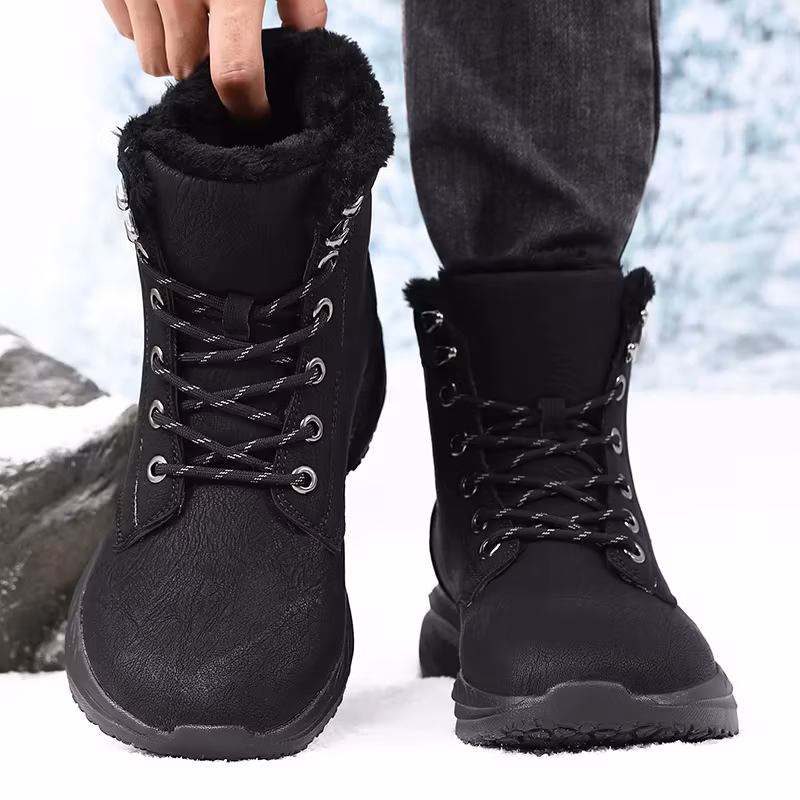 Men Winter Snow Boots for Waterproof Wide Toe Sneakers Super Keep Warm Men's Shoe Fashion Outdoor Hiking Motorcycle Boots