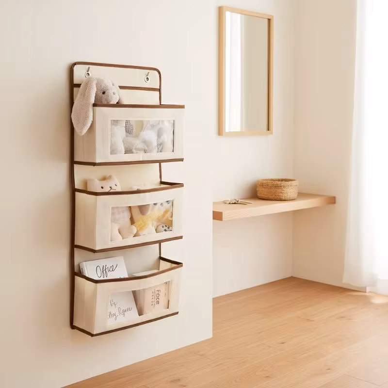 For Student Dormitory Home Use Dorm Bed Hook Hanging Storage Bag No Drill Under Bed Headboard Organizer Bedroom Bedside Rack