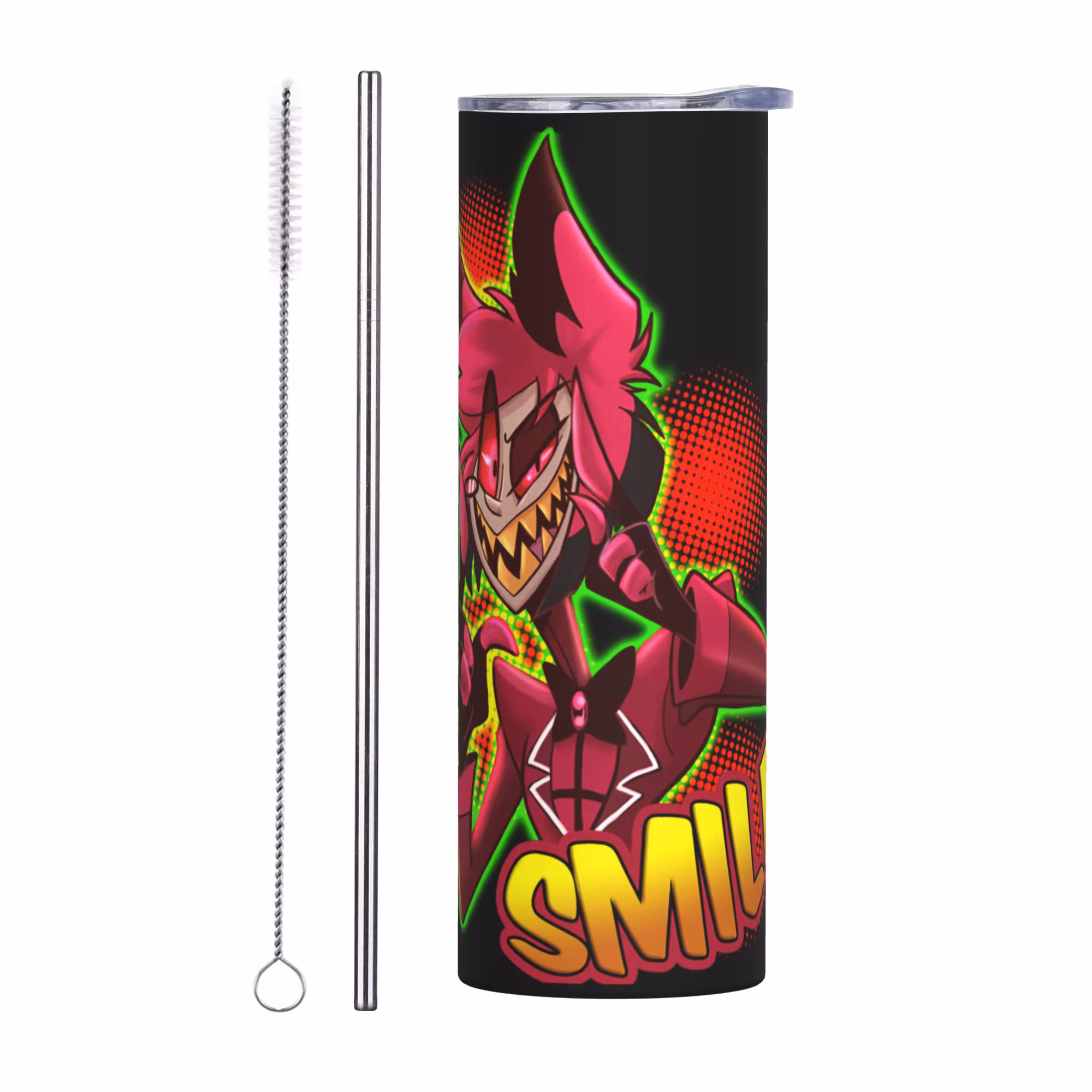 Hazbins Anime Animation Hotel Tumbler Vacuum Insulated Stainless Steel Travel Coffee Mug Tags Water Bottle 20oz