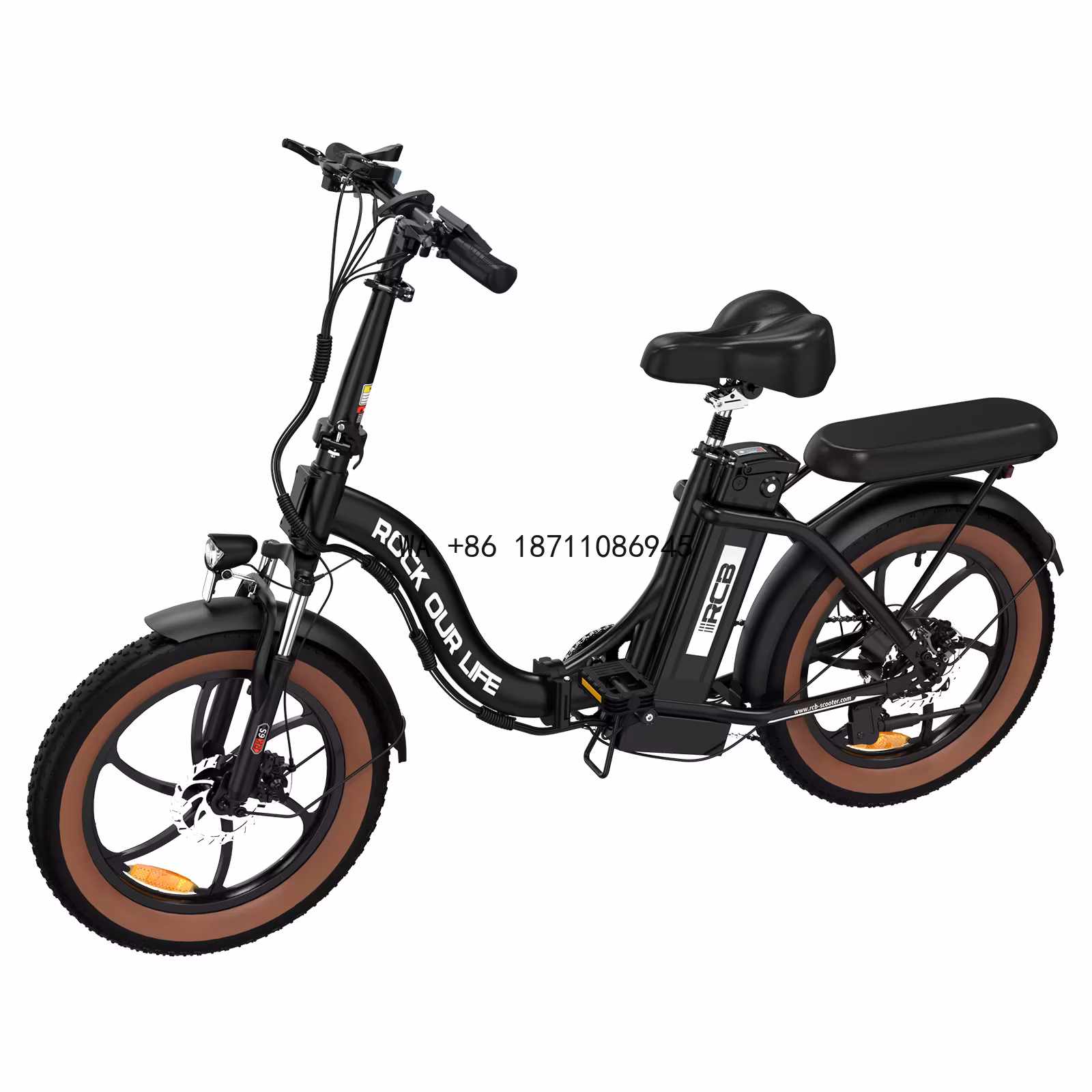 EU UK Stock Foldable Full Suspension 20 Inch 500W Carbon Steel Folding Bicycle