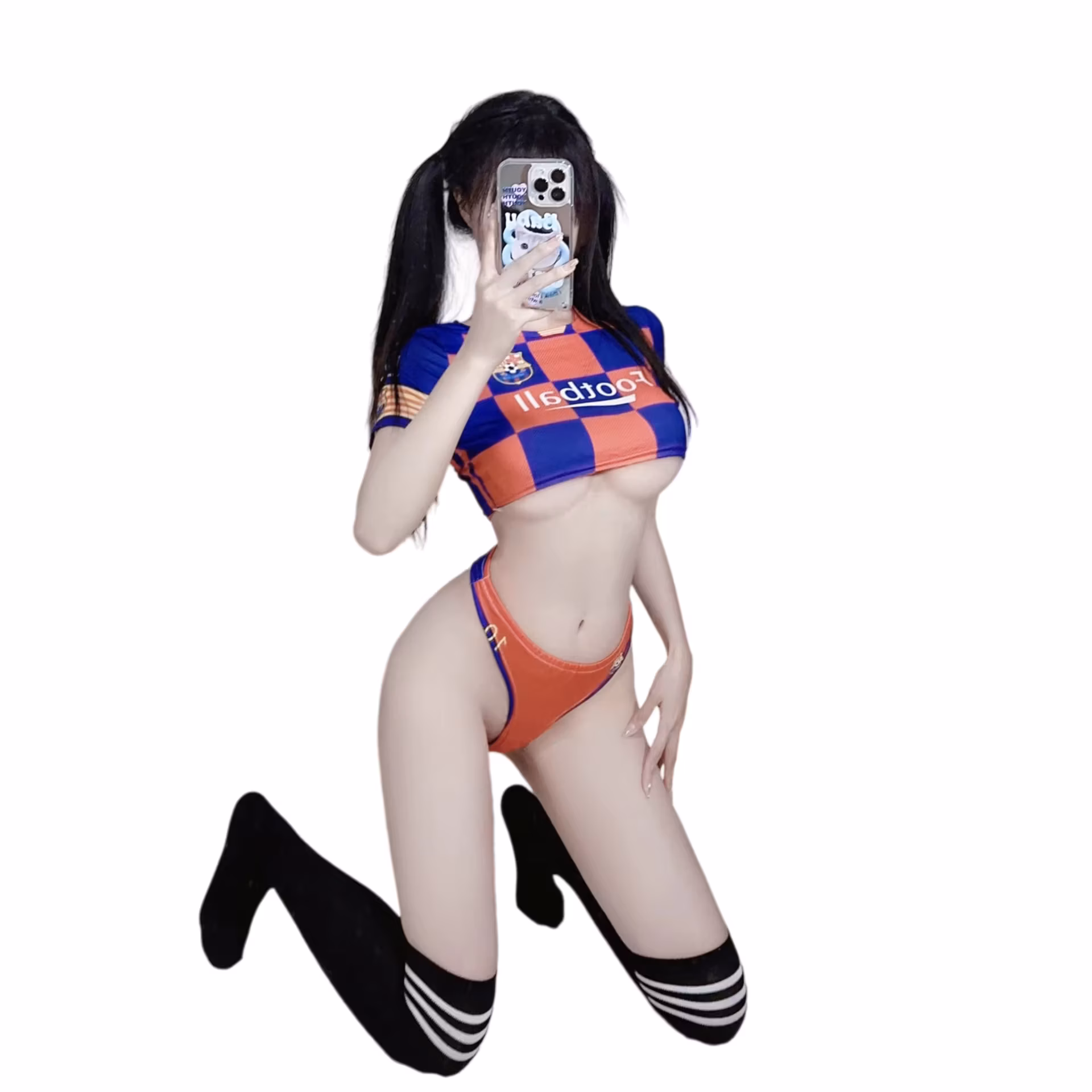 World Soccer Baby cheerleader uniform ultra-thin silky sexy lingerie sexy short skirt Cos gymnastics uniform sports suit