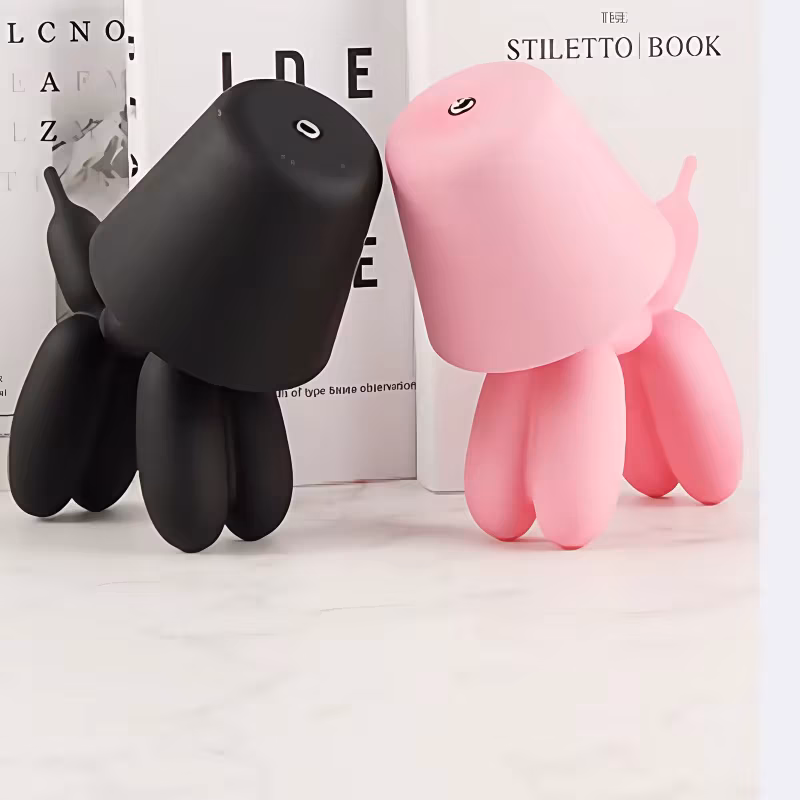 Personalized Cartoon Mobile Portable Small Desk Lamp Balloon Dog Decoration Atmosphere Usb Charging Bedside Reading Desk Lamp
