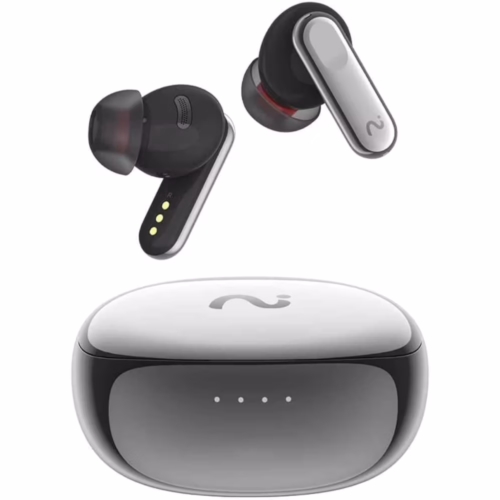 4-in-1 AI Smart Earbuds: Noise Cancelling, Voice Recorder, Translator, Transcriber, IPX5 Waterproof, 40H Battery Life (Renewed)