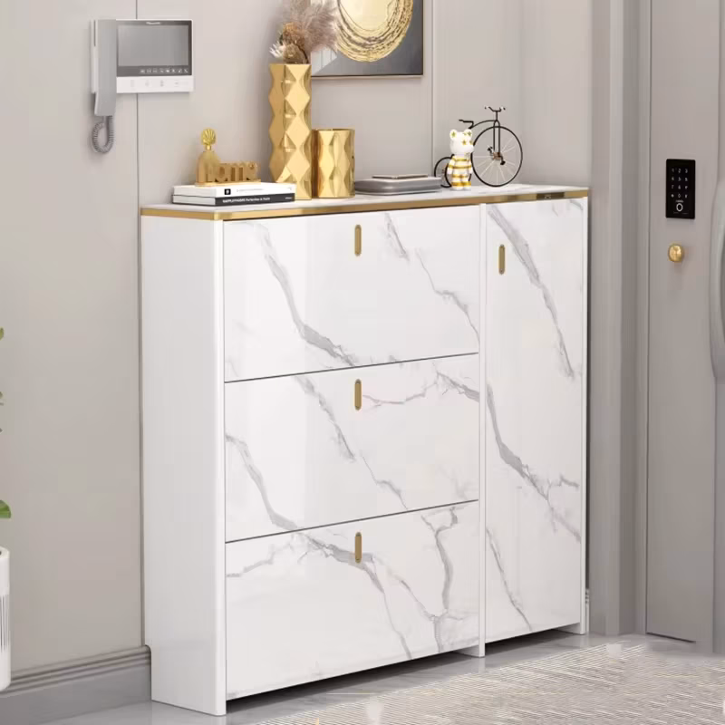 Nordic Luxury Shoe Cabinet College Dorm Essentials Display Shoe Shelf Designer Vertical Wooden Archivadores Hotel Furniture