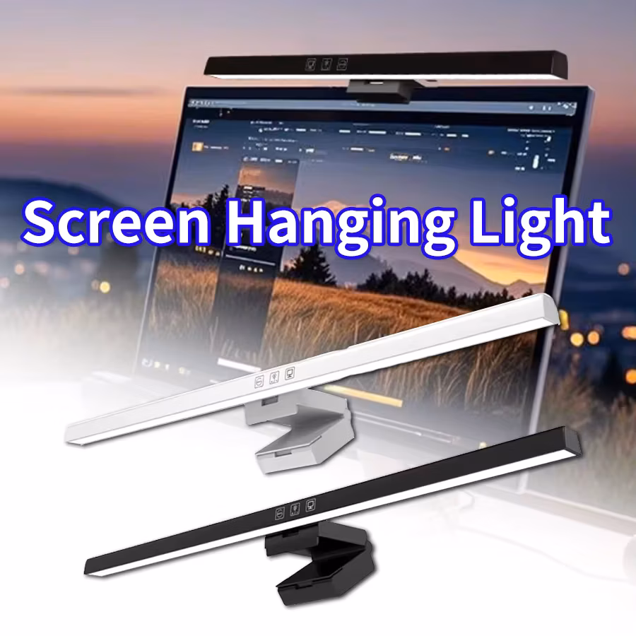 50cm Screen Light Desk Lamp Computer Light Screen Hanging Light Table Lamp Lcd Laptop Monitor Light Bar Usb Work Study Read Lamp