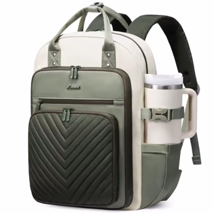 Laptop Backpack for Women, Water Resistant Travel Work Backpacks Purse Stylish Business Teacher Nurse Computer