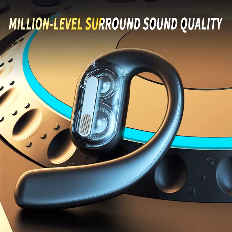 Wireless Bluetooth Headphones Full Open Headset Air Conduction Ear Hook Earphones Handsfree Noise Canceling Audifonos Sports