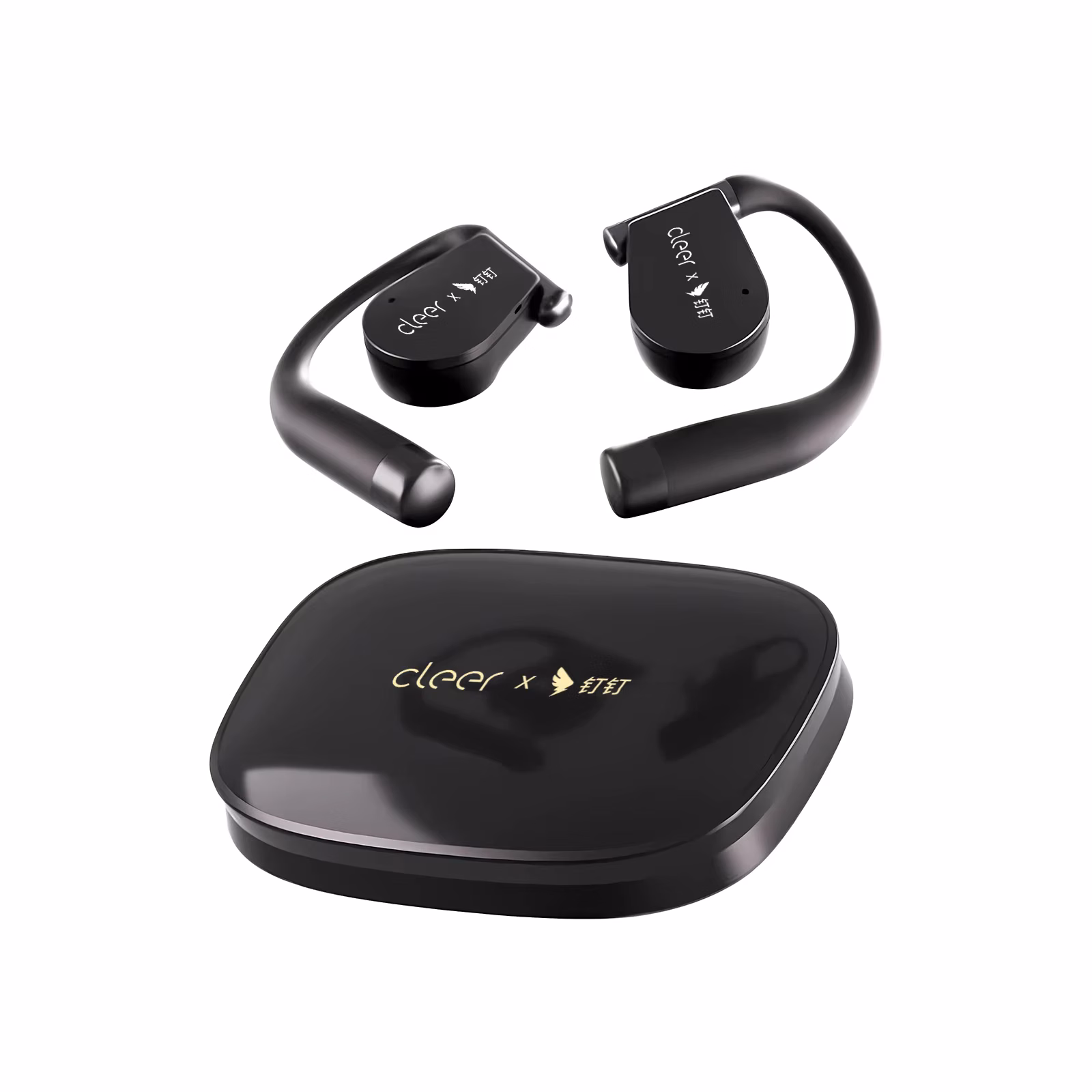 DingTalk H1 AI Earbuds, Open-Ear Recording&Real-Time Transcription, AI Meeting Summary&Translation, for Calls Interviews Office