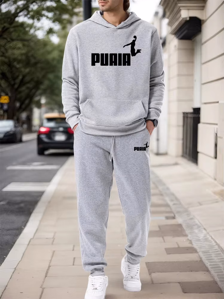 Men's Set/Hoodie/Pants Fall Winter Casual Sports Hooded Pullover & Sweatpants Urban Fashion Sportswear Outdoor Jogging Suit