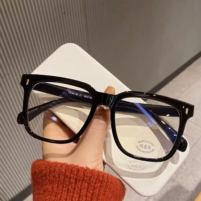 Square Computer Glasses Frame Women Men Anti Blue Light Eyewear Blackout Eyeglasses Optical Blue Light Blocking Lenses