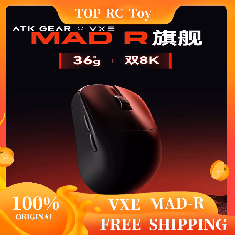 Vxe Vgn Mad R Major Ultra-Lightweight Wireless Mouse Ergonomic Dual-Mode Esports Gaming Office Mouse Paw3395 Gift PC Accessory