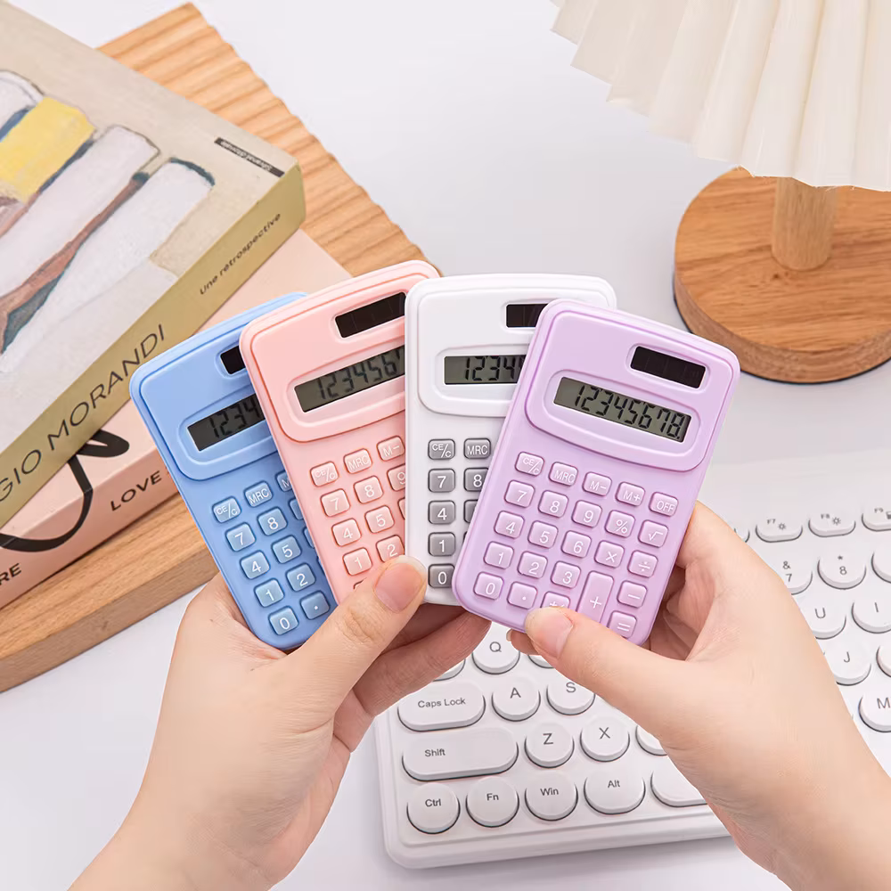 Simple Mini Calculator Stationery Office Use High Appearance Level Calculator Small Portable Calculator