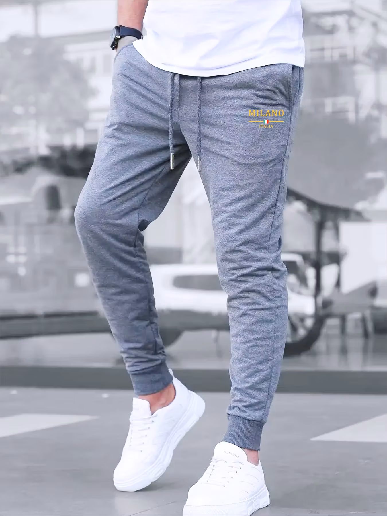 Milano Winter Luxury Brand Mens Womens Pants Joggers Fitness Sweatpants Trousers Fleece Pants Casual Unisex Sportwear