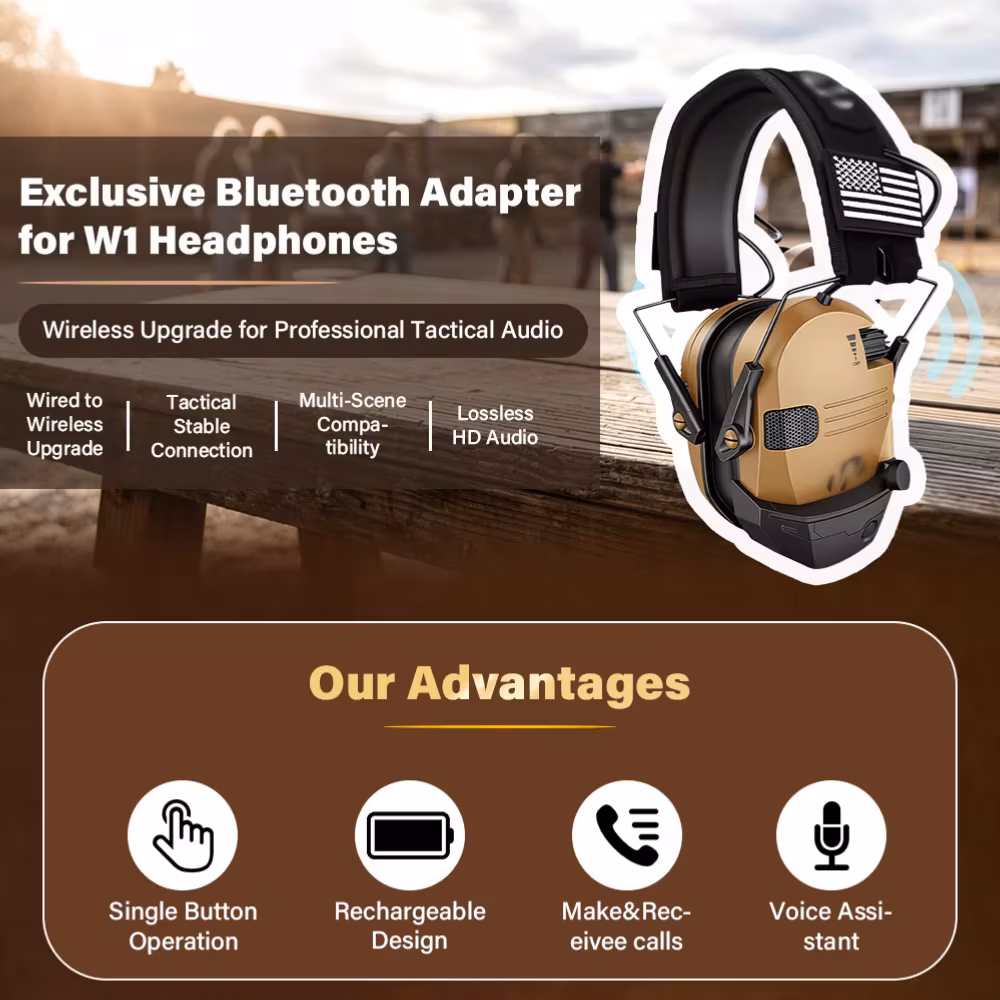 Bluetooth Anti Noise Electronic Earmuffs Shooting Hunting Ear Protection Active Noise Canceling Helmet Mounted Headphones