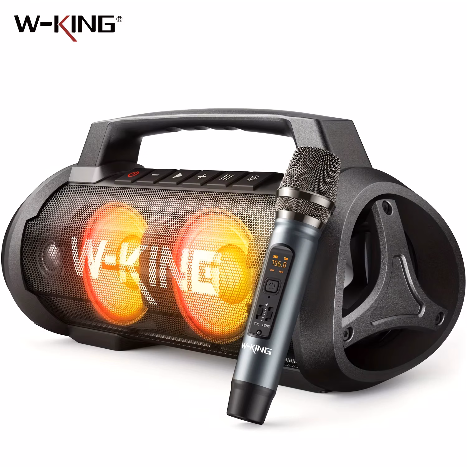 W-King D10MIC 70W Rms Bluetooth Portable Speaker Wireless Loud IPX6 Waterproof Bluetooth Music Box with Subwoofer/Bass Boost