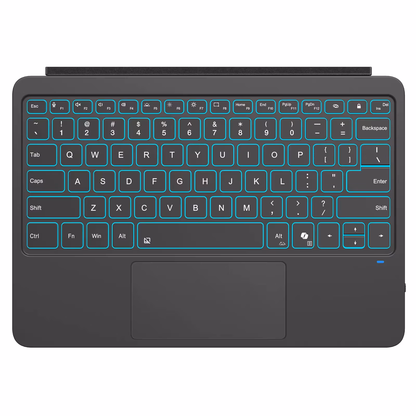 MoKo Touchpad Keybaord for Microsoft Surface Pro 12 inch Tablet,Ultra Slim Wireless Bluetooth 7 Color Backlit Surface Pro
