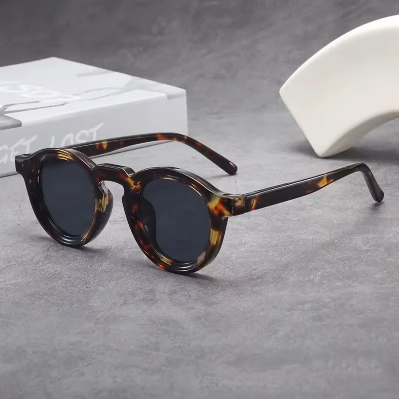 High Quality Round Sunglasses Women Men Punk Shades Retro Trending Sun Glasses Clear Lens Frame UV400 Female Eyewear