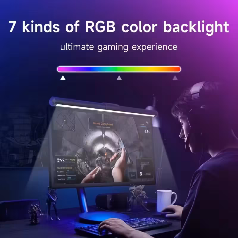 Monitor Screen Hanging Lighting Bar Computer Gaming Lights Rgb Cct Led Monitor Light Bar for Usb Dimmable Desk Lamp Atmosphere