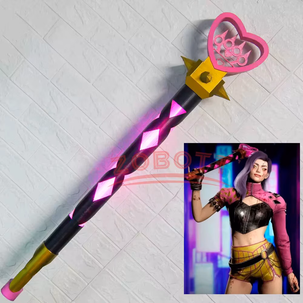 110CM Dead By Daylight The Trickster Mina Glowing Bat Cosplay Costume Prop Led Light Club Stick Halloween Carnival Fancy Party