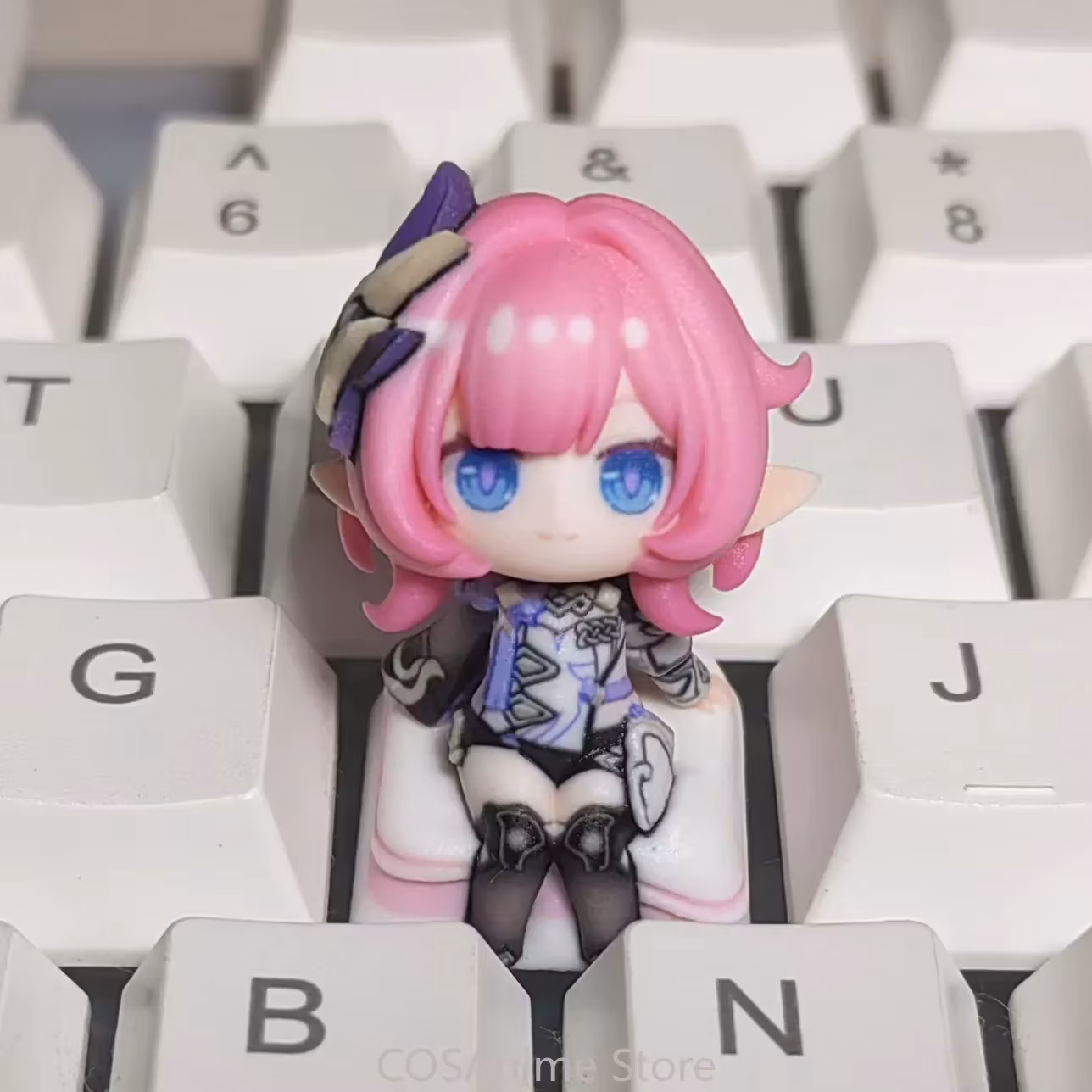 Honkai Impact 3 Elysia Cosplay Anime Game Keycaps Resin Material for Mechanical Keyboard Accessories Key Caps Fans Gift
