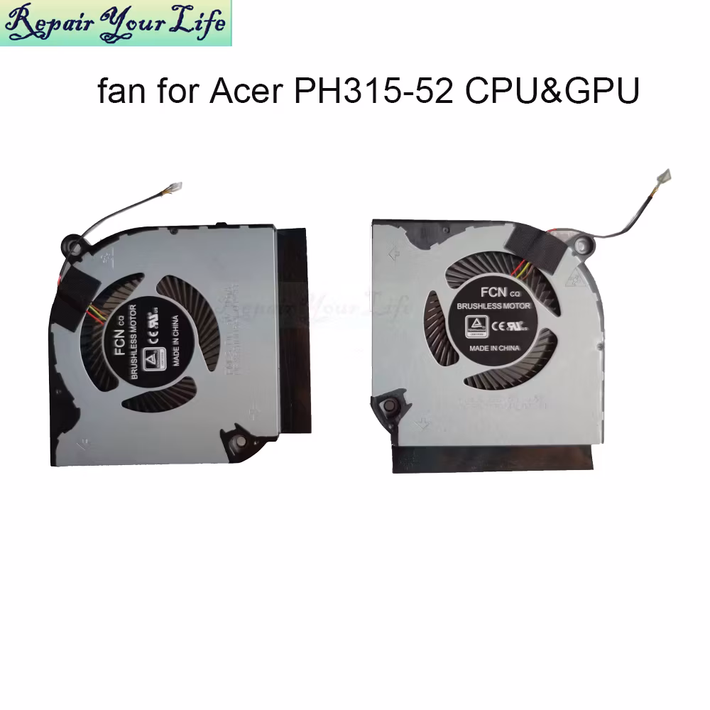 Laptop Cpu Gpu Cooling Fans for Acer Predator Helios 300 PH315-52 PH317-53 N20C1 AN515 AN715 DC28000QEF0 NS85C28-19G06