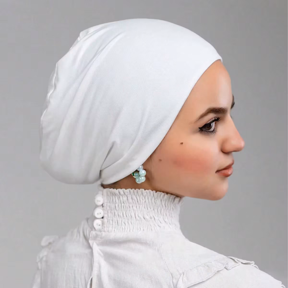 Soild Cotton Modal Jersey Hijabs for Muslim Women Turban Tube Caps Elastic Base Inner Cap Head Wear Women's Bonnet Hats