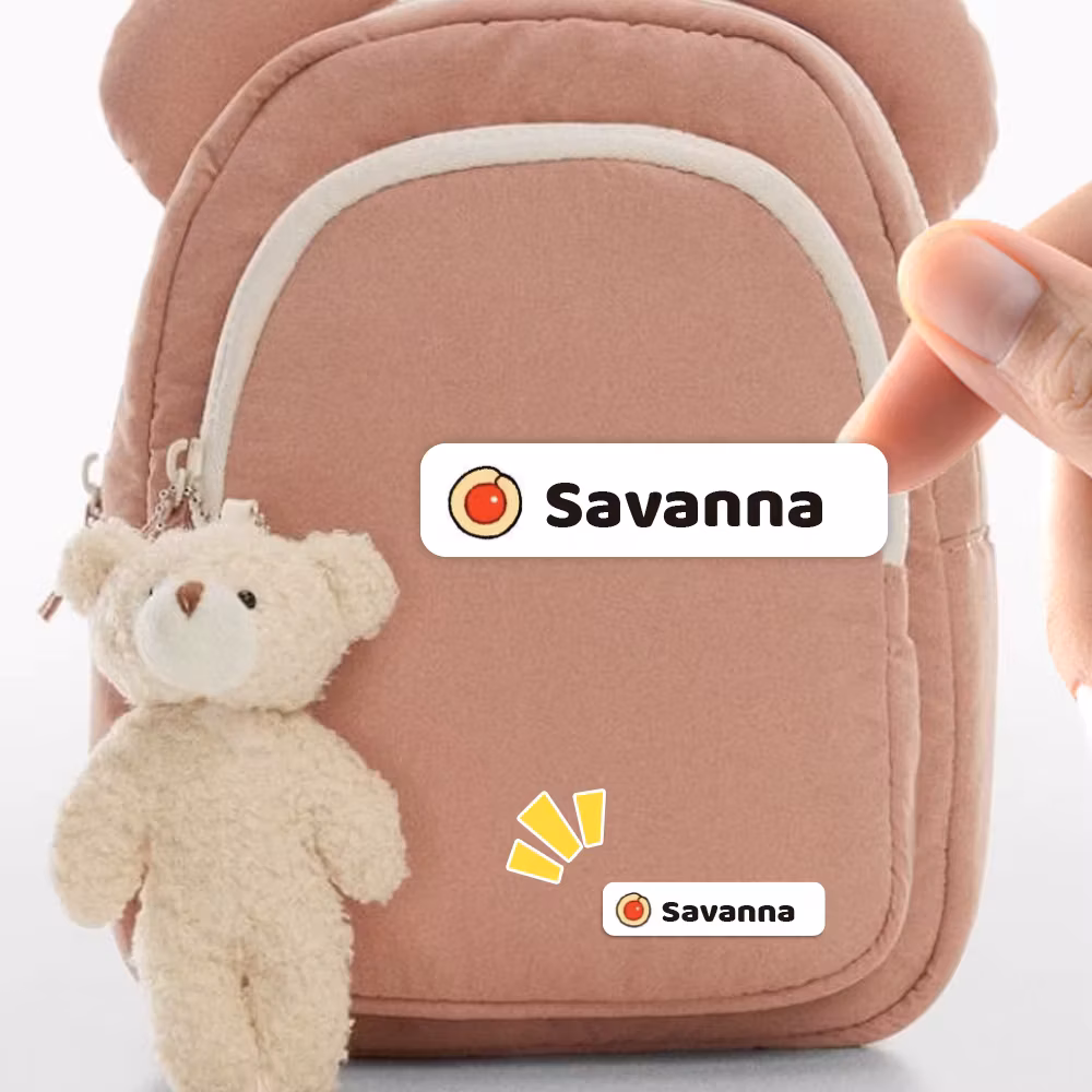 Custom cookie Name Sticker,Transparent Waterproof Stickers for Kids,diy Name Labels for School Bag Bottles Box Mug Uniform