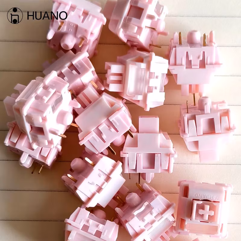 Huano Sakura V2 Switch 5-Pins 35g Linear swap Rgb Mechanical Keyboard Switches Customization Accessories Factory lubrication