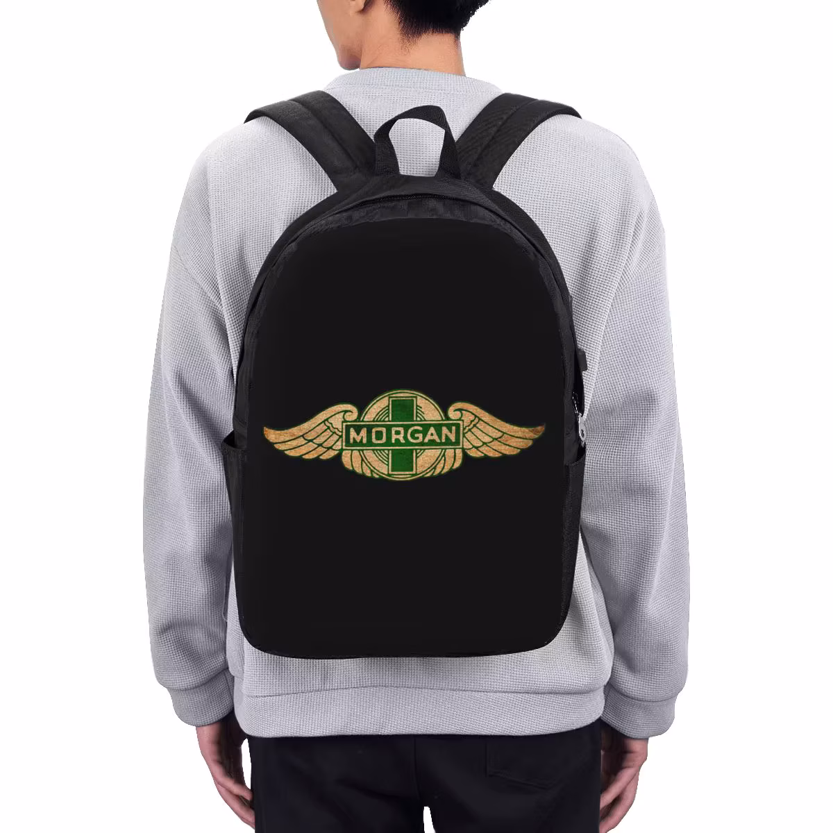 Morgan Motor Car Company Backpack Travel Notebook Bag Computer College Student School Bag Laptop Shoulder Bags for Men Women