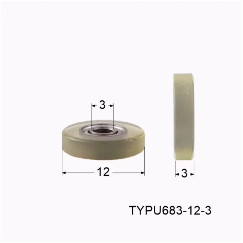 1Pc PU soft micro high-precision silent Mismi UMBB3-12 polyurethane molded bearing transparent