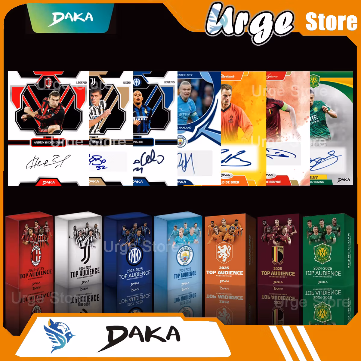 Wholesale Daka - Real Madrid Barcelona Cards Audience Machester Cuty Juventus Ac Internazionale Milano Star Player Card
