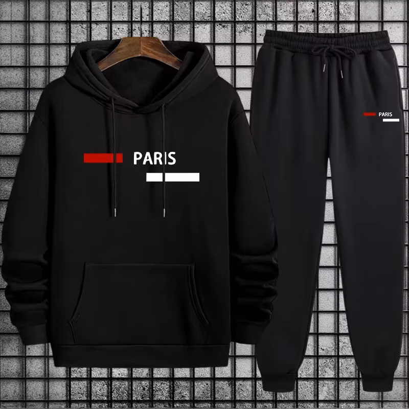 Men's Tracksuit Casual Hooded Sweatshirts Outdoors Sports Jogging Clothes Autumn Winter Simple Single Long Sleeves Hoodies Pants