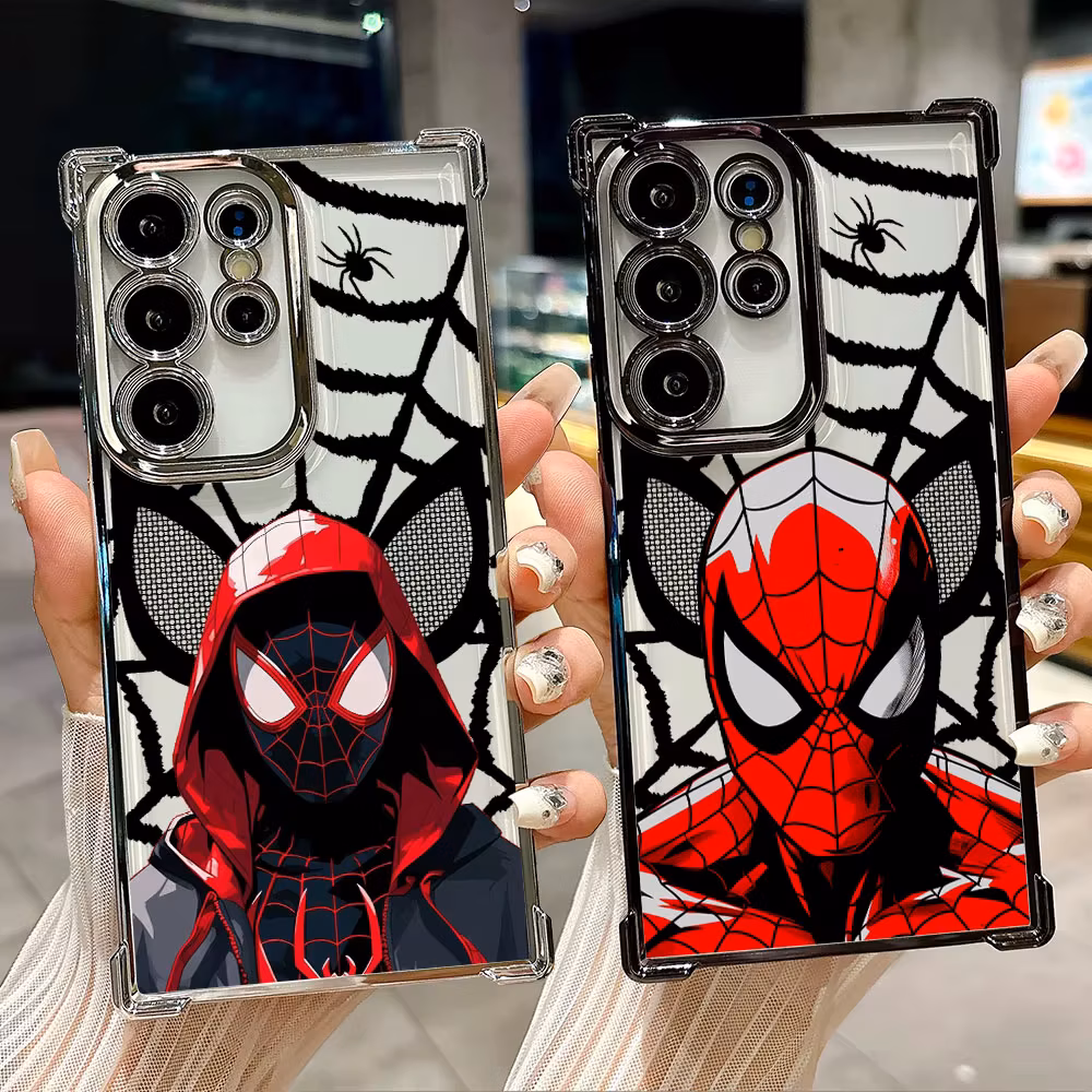 Spiderman Miles Morales Heroes Case For Samsung Galaxy S26 S25 S26Ultra Edge S24 S23 S22 Plus S21 Ultra FE 5G Marvel Phone Cover