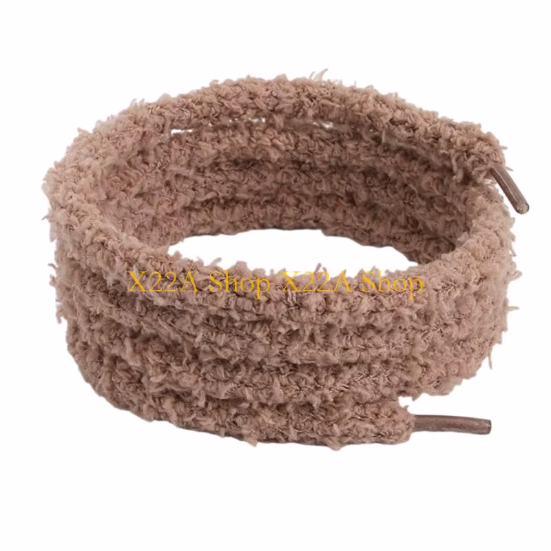 Unique 120cm Long Furry Shoe Lace Trainers Shoelaces for Adult Teen Sneakers Footwear