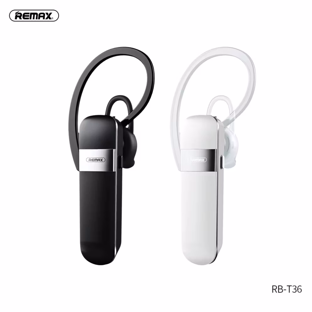 Remax RB-T36 Tws 5.0 True Wireless Stereo Sport Bluetooth Earphone Hifi Sound EarHook Noise Cancelling Hands Free Long Standby