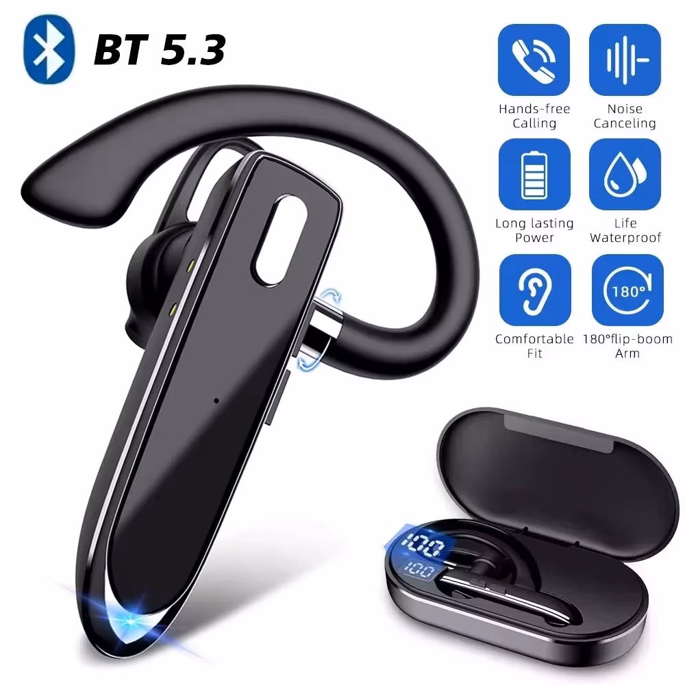 Wireless Bluetooth Headphones With Microphon Earphone Enc Noise Cancelling Handsfree Talking Headset Busines Auriculares Driving