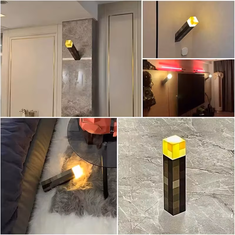 Torch Led Lamp Potion Bottle Light Usb Rechargeable Night Light Kids Xmas Gift Table Lamp Living Room Bedroom Decoration
