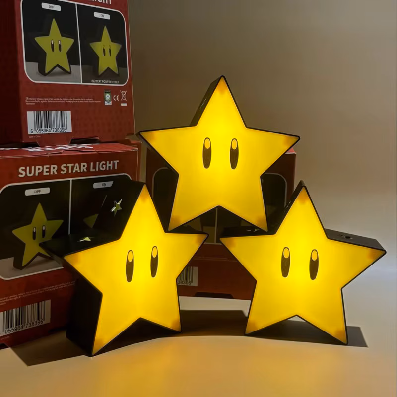 Super Star Light Cartoon Figure Led Music Night Light Sound Usb Charging Desk Lamp For Gifts Xmas Toys Wholesale Gifts