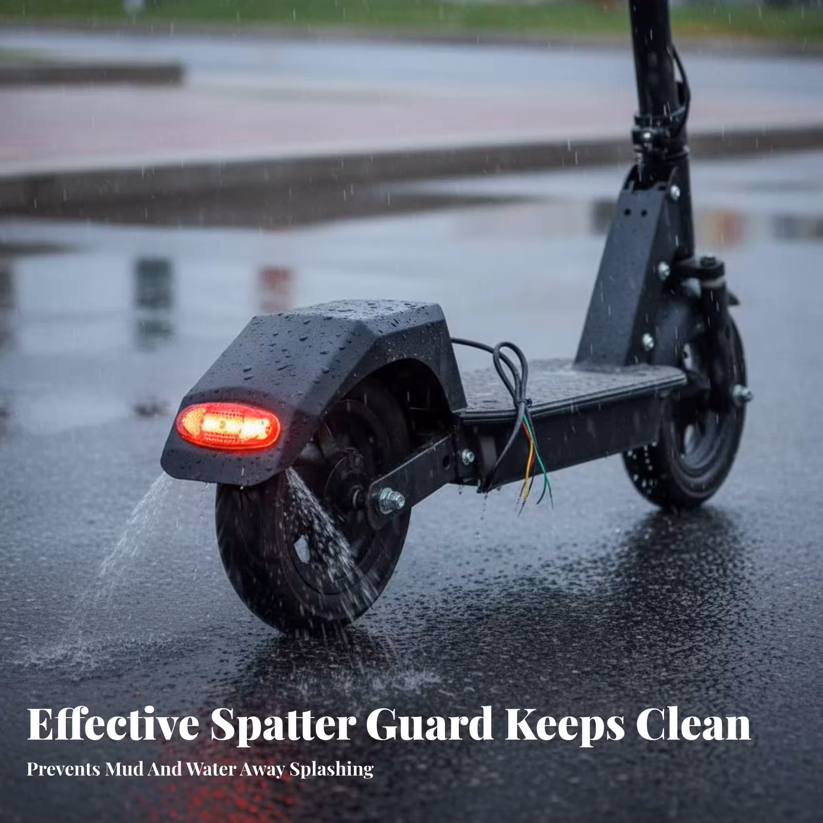 Electric Scooter Rear Mudguard Easy Installation Folding Scooter Rear Mudguard Replacement Part High Strength Vehicle Accessory