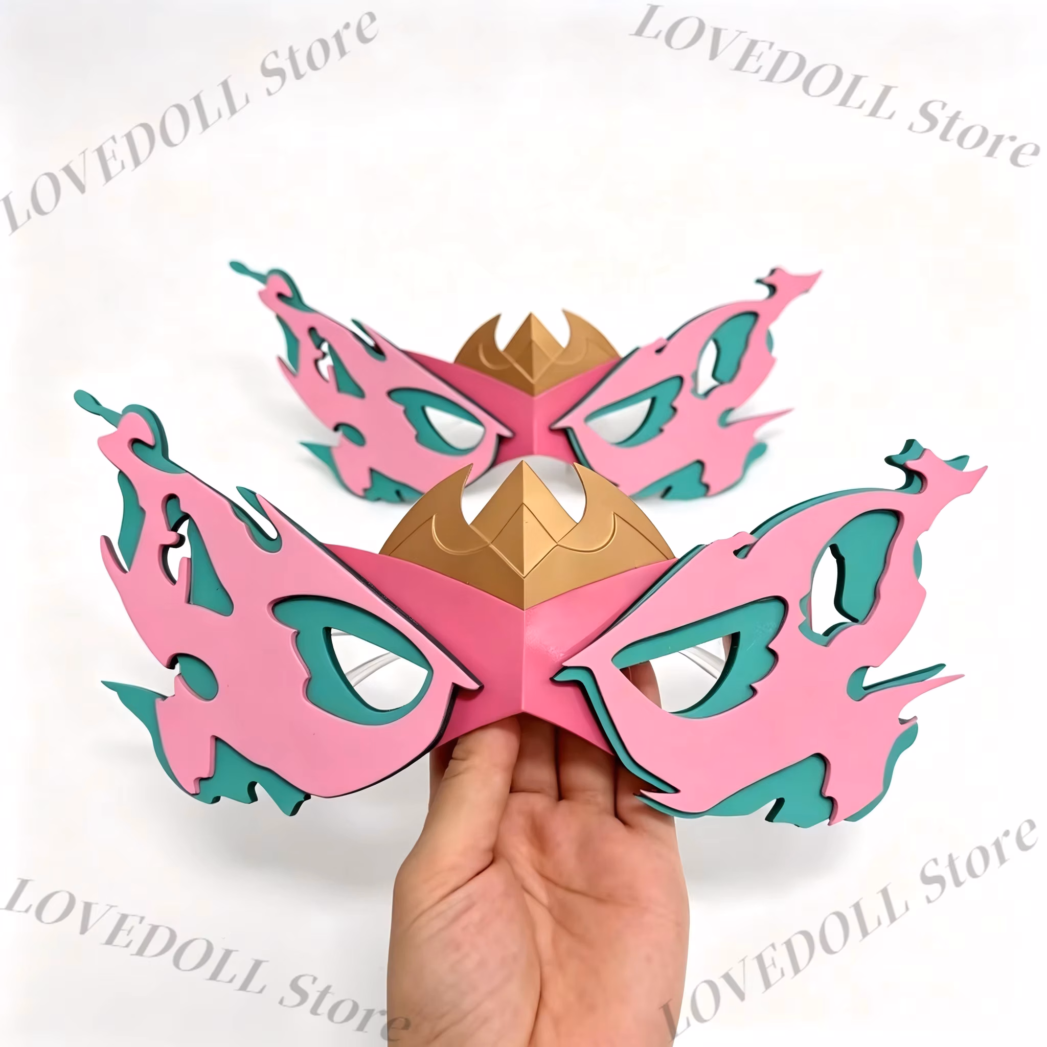 Anime Genshin Impact Varesa Cosplay Face Mask Prop Cartoon Masks Halloween Comic Exhibition Props Xmas Gift