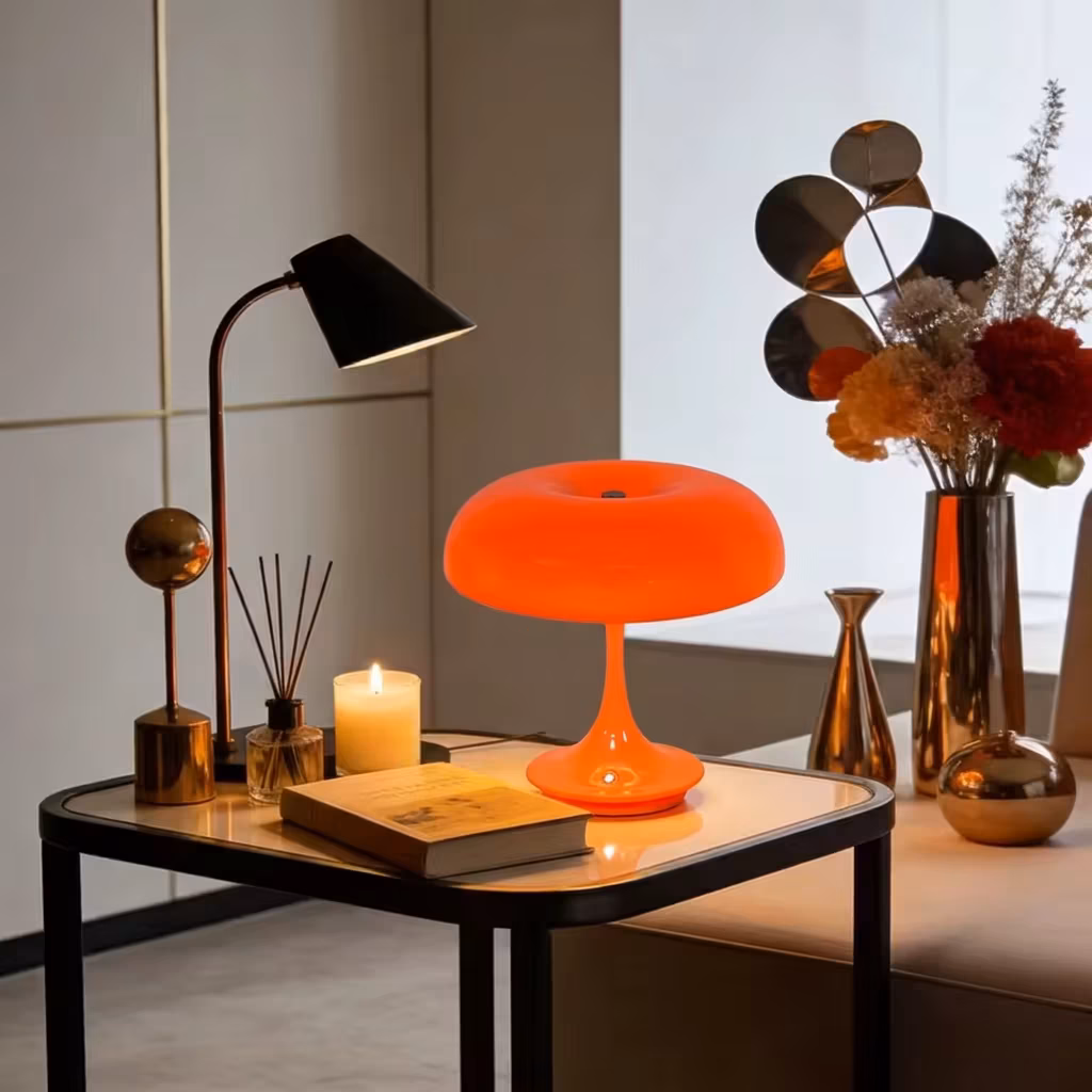 1/2PCS Led Mushroom Table Lamp,Usb Charging ,Touch Control 3 Color Dimmable Bedside Lamps for Living Room Bedroom Office Decor