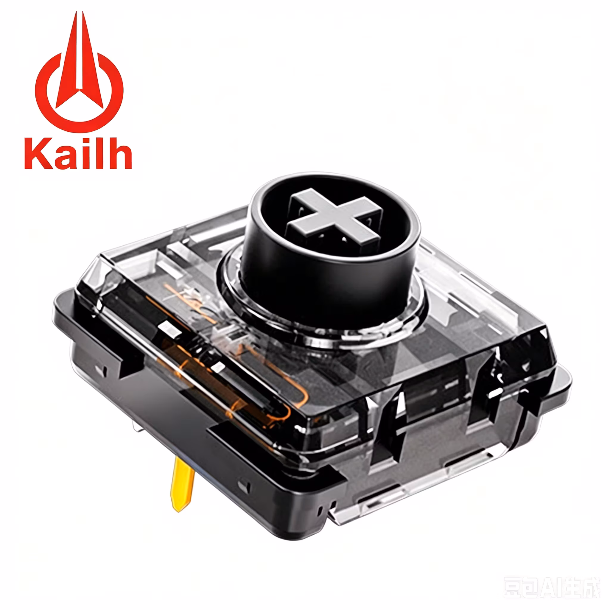 Kailh Black Iris Mini Switch 30g Light Actuation Force Low Noise Low Profile Switch Ultra-responsive Mechanical Keyboard Switch