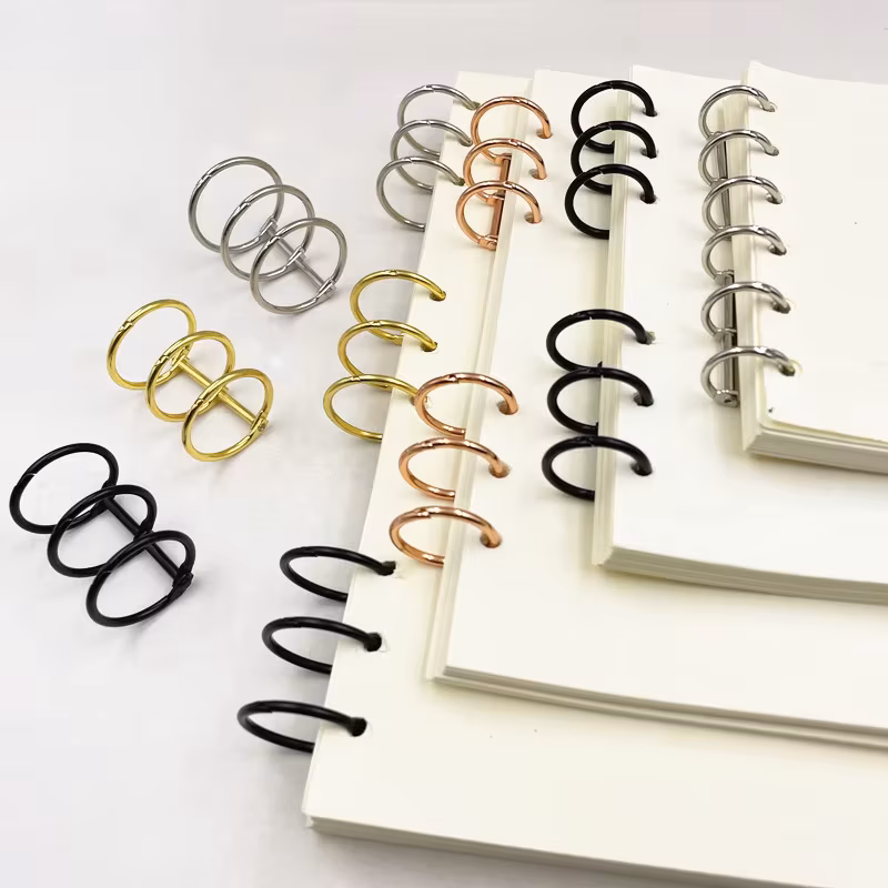 2pcs/set Metal Book Rings File Papers Binding Loose Leaf Binder for Notebook Album Scrapbook Binding Clips Stationery Binder