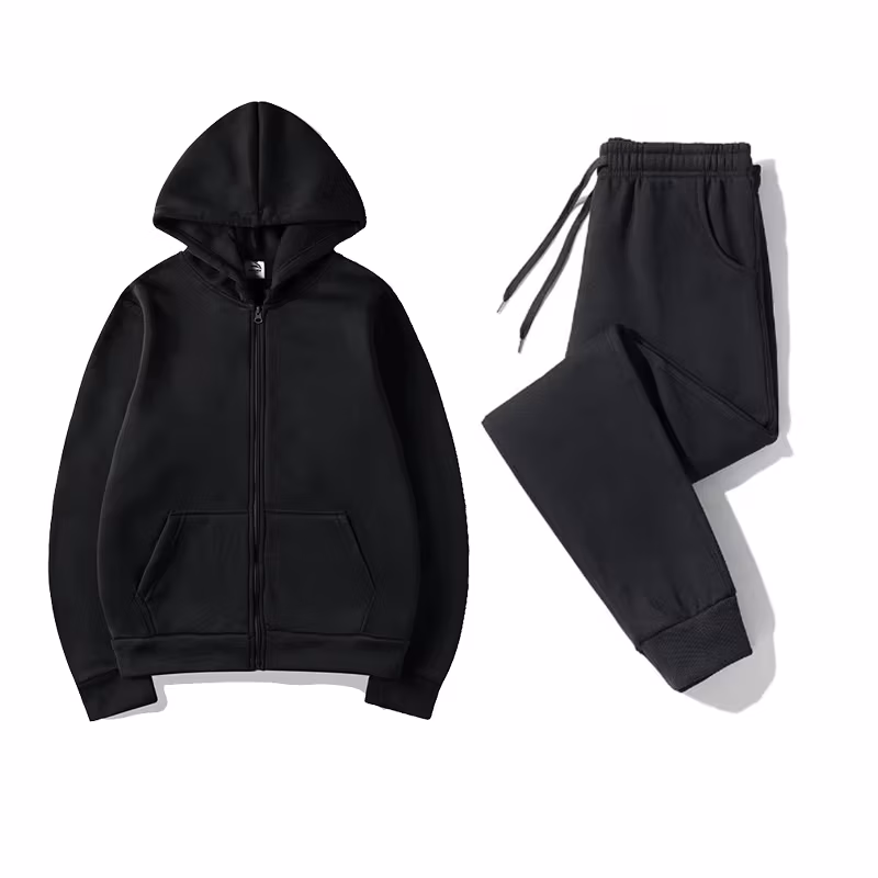 Spring autumn Men's Tracksuit Fashion Daily Sweatshirts Men Hoodies+Pants suit Sportswear zipper Cardigan male casual suit
