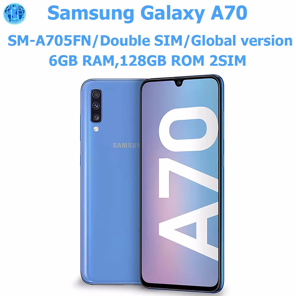 Samsung Galaxy A70 Intelligent Android Phone 6.7-inch 2SIM Global Version Samsung Smartphone Nfc 32MP 4500mAh Original Unlock